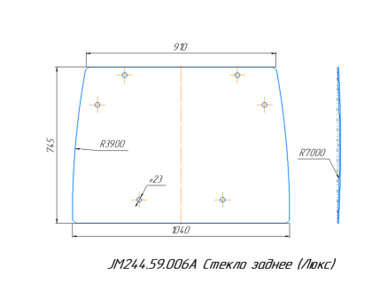 Стекло заднее кабинное JM-244 Kpl (Люкс)/JM-354 Стекло заднее кабинное JM-244 Kpl (Люкс)/JM-354